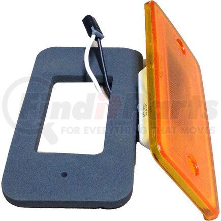 25023Y by TRUCK-LITE - Marker Light - Model 25 (Flat) LED Amber- Mack