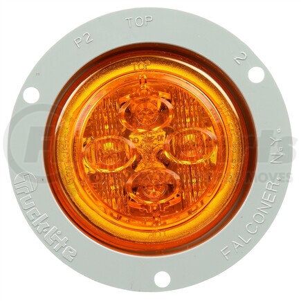 10089Y by TRUCK-LITE - 10 Series Marker Clearance Light - LED, PL-10 Lamp Connection, 12v