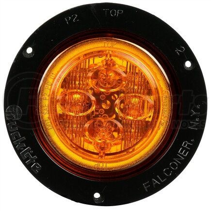 10092Y by TRUCK-LITE - 10 Series Marker Clearance Light - LED, Fit 'N Forget M/C Lamp Connection, 12v