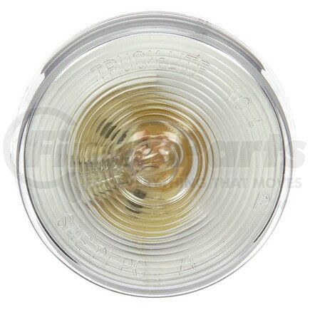 10204C by TRUCK-LITE - 10 Series Utility Light - Incandescent, 1 Bulb, Round Clear Lens, 24V, Grommet Mount