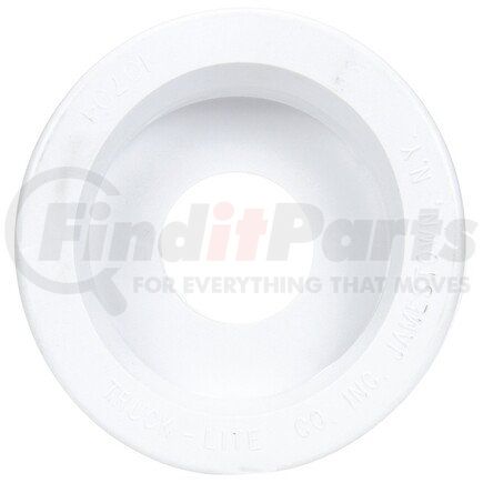10706 by TRUCK-LITE - Side Marker Light Grommet - White PVC, For 10 Series and 2.5 in. Lights, Round