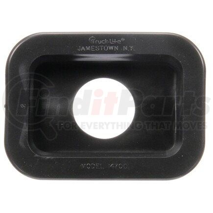 14701 by TRUCK-LITE - Side Marker Light Grommet - Black PVC, For 14 Series and 2.5 x 3.5 in. Lights, Rectangular