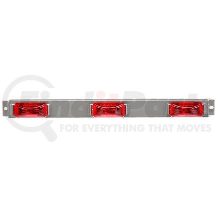 15050R by TRUCK-LITE - 15 Series Identification Light - LED, Rectangular, Red Lens, 3 Lights, 12V