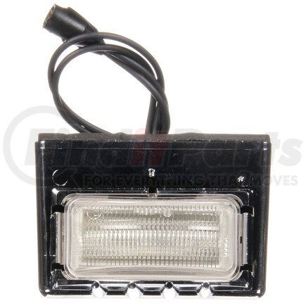 15059 by TRUCK-LITE - 15 Series License Plate Light - LED, 3 Diode, Rectangular, Chrome Bracket Mount, 12V