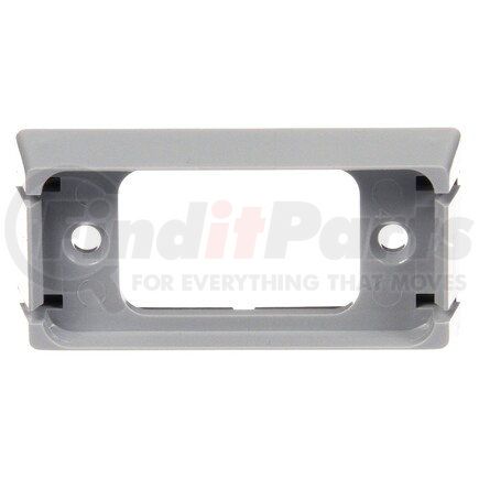 15404 by TRUCK-LITE - 15 Series Marker Light Mounting Bracket - For 15 Series Rectangular Shape Lights, 2 Screw Bracket Mount, Gray ABS