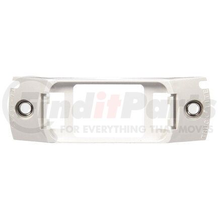 15414 by TRUCK-LITE - 15 Series Marker Light Mounting Bracket - For 15 Series Rectangular Shape Lights, 2 Screw Bracket Mount, White ABS