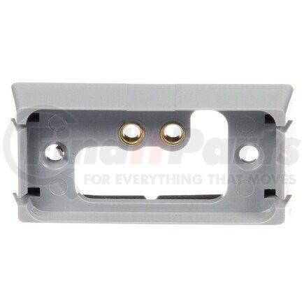 15406 by TRUCK-LITE - 15 Series Marker Light Mounting Bracket - For 15 Series Rectangular Shape Lights, 2 Screw Bracket Mount, Gray ABS