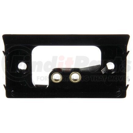 15408 by TRUCK-LITE - 15 Series Marker Light Mounting Bracket - For 15 Series Rectangular Shape Lights, 2 Screw Bracket Mount, Black ABS