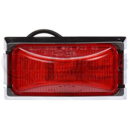 15506R by TRUCK-LITE - 15 Series Marker Clearance Light - Incandescent, .156 Bullet Hot Wire Lamp Connection, 12v