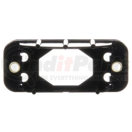 15736 by TRUCK-LITE - License Plate Light Bracket - For Rectangular Shape Lights, Black Polycarbonate, 2 Screw