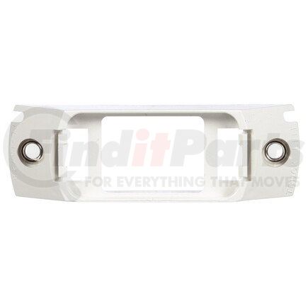 15728 by TRUCK-LITE - 15 Series Marker Light Mounting Bracket - For 15 Series Rectangular Shape Lights, 2 Screw Bracket Mount, White ABS