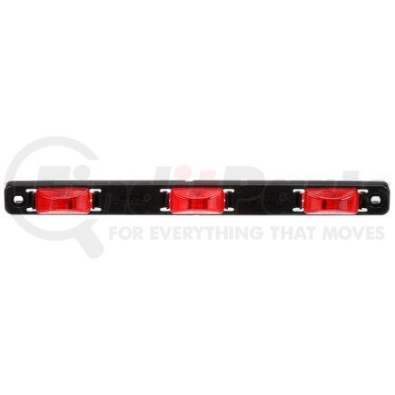 15745R by TRUCK-LITE - 15 Series Identification Light - Incandescent, Rectangular, Red Lens, 3 Lights, 12V