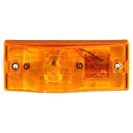 22202Y by TRUCK-LITE - 22 Series Turn Signal Light - Incandescent, Yellow Rectangular Lens, 1 Bulb, 2 Screw, 12V