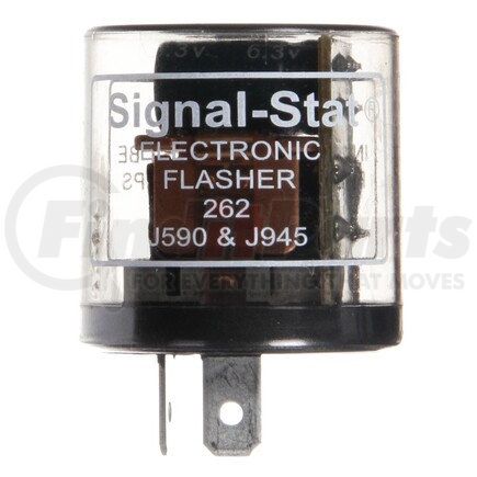 262 by TRUCK-LITE - Signal-Stat Flasher Module - 10 Light Electro-Mechanical, Plastic, 60-120fpm, 2 Blade Terminals, 12V