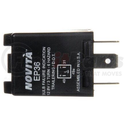 266 by TRUCK-LITE - Signal-Stat Flasher Module - 6 Light Electro-Mechanical, Plastic, 3 Blade Terminals, 12V