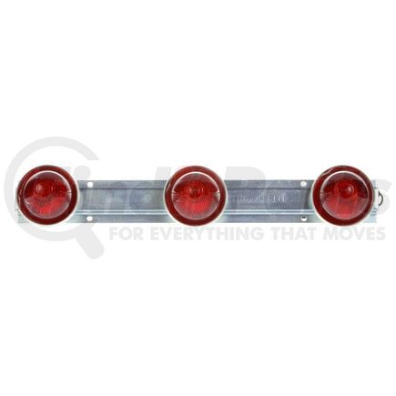 26741R by TRUCK-LITE - 26 Series Identification Light - Incandescent, Beehive, Red Lens, 3 Lights, 12V