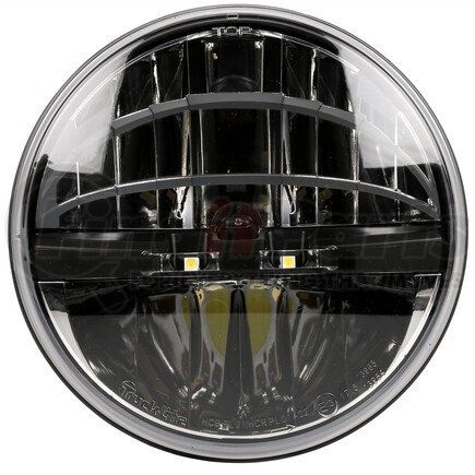 27291C by TRUCK-LITE - Headlight - LED, 7" Round, 2 Diode, Polycarbonate Lens, 12-24V, ECE Left Hand Traffic