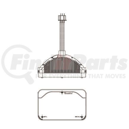 27640C by TRUCK-LITE - Headlight - LED, 4"x6" Rectangular, Polycarbonate Lens, 12-24V, Low Beam