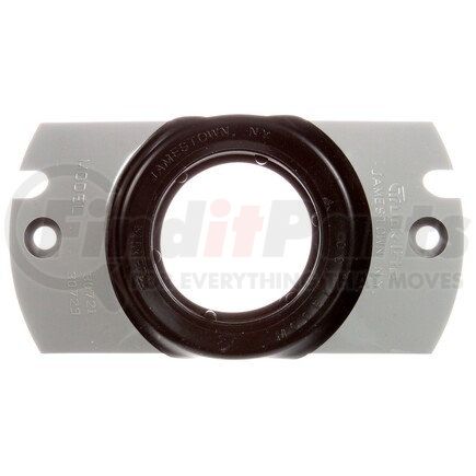 30404 by TRUCK-LITE - 30 Series Side Marker Light Grommet - Gray Polycarbonate, For Round Shape Lights, Round