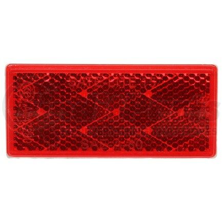 31DB by TRUCK-LITE - Signal-Stat Reflector - 1 x 3" Rectangle, Red, Adhesive Mount