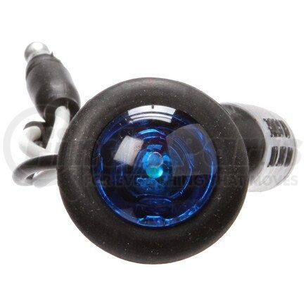 33065B by TRUCK-LITE - 33 Series Auxiliary Light - LED, 1 Diode, Blue Lens, Round Shape Lens, Black Grommet, 12V