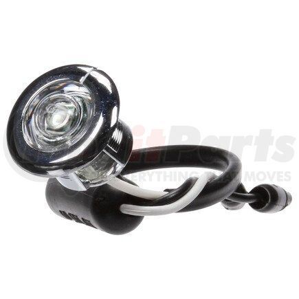 33062C by TRUCK-LITE - Super 33 Auxiliary Light - LED, 1 Diode, Clear Lens, Round Shape Lens, Chrome Flange, 12V