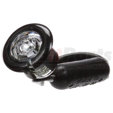 33066C by TRUCK-LITE - 33 Series Auxiliary Light - LED, 1 Diode, Clear Lens, Round Shape Lens, Black Flange, 12V