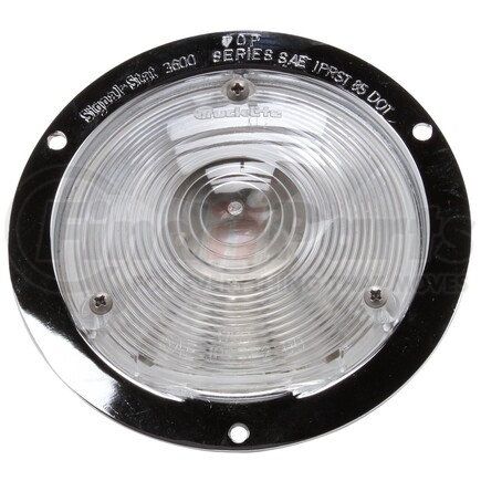 3613W by TRUCK-LITE - Signal-Stat Back Up Light - Incandescent, Clear Lens, 1 Bulb, Round Lens Shape, Flange Mount, 12v