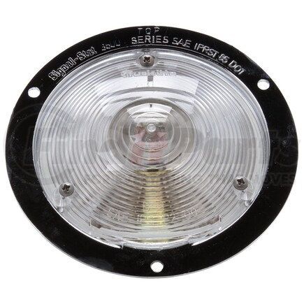 3693W by TRUCK-LITE - Signal-Stat Back Up Light - Incandescent, Clear Lens, 1 Bulb, Round Lens Shape, Flange Mount, 12v