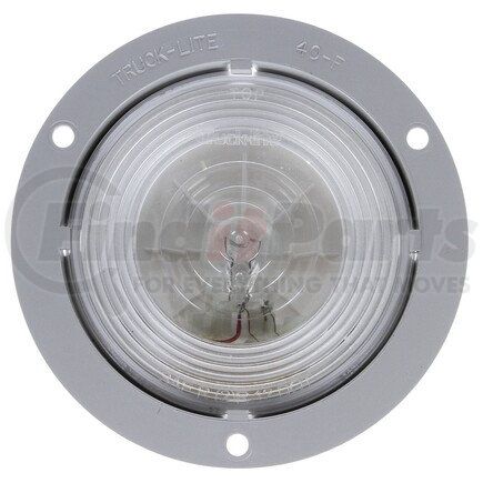 40024 by TRUCK-LITE - 40 Series Back Up Light - Incandescent, Clear Lens, 1 Bulb, Round Lens Shape, Flange Mount, 12v