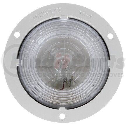 40224 by TRUCK-LITE - 40 Series Back Up Light - Incandescent, Clear Lens, 1 Bulb, Round Lens Shape, Flange Mount, 12v