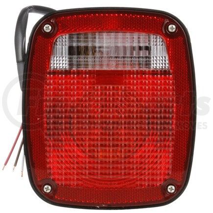 4027D by TRUCK-LITE - Signal-Stat Combination Light Assembly - Incandescent, Red/Clear Acrylic Lens, 3 Stud , 12V, Universal
