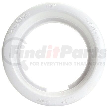 40702 by TRUCK-LITE - Lighting Grommet - Open Back, White PVC, For 40, 44 Series and 4 in. Lights