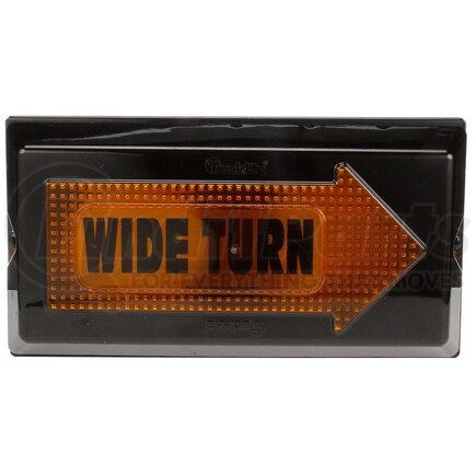 40805 by TRUCK-LITE - 40 Series Turn Signal Light - Incandescent, Yellow Rectangular Lens, 2 Bulb, Grommet Mount, 12V