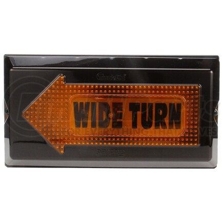 40830 by TRUCK-LITE - 40 Series Turn Signal Light - LED, Yellow Rectangular Lens, 84 Diode, Grommet Mount, 12V