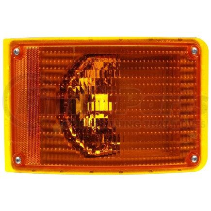4097A by TRUCK-LITE - Signal-Stat Turn Signal / Parking Light - Incandescent, Yellow Rectangular, 1 Bulb, 4 Screw, 12V, Yellow Polycarbonate Trim