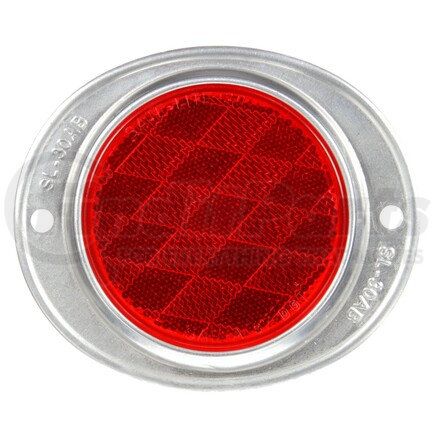 41 by TRUCK-LITE - Signal-Stat Reflector - 3" Round, Red, 2 Screw or Bracket Mount
