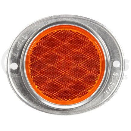 41A by TRUCK-LITE - Signal-Stat Reflector - 3" Round, Yellow, 2 Screw or Bracket Mount