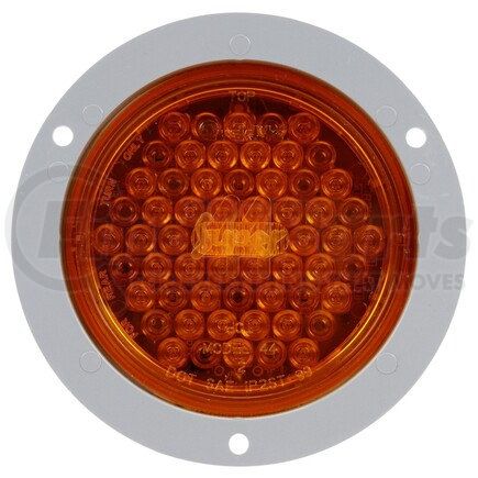 44021Y by TRUCK-LITE - Super 44 Turn Signal Light - LED, Yellow Round Lens, 42 Diode, Flange Mount, 12V