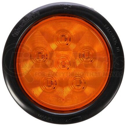 44108Y by TRUCK-LITE - Super 44 Turn Signal Light - LED, Yellow Round Lens, 6 Diode, Grommet Mount, 12V