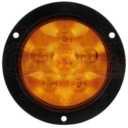 44109Y by TRUCK-LITE - Super 44 Turn Signal Light - LED, Yellow Round Lens, 6 Diode, Flange Mount, 12V