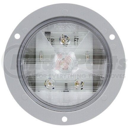 44181C by TRUCK-LITE - Super 44 Back Up Light - LED, Clear Lens, 6 Diode, Round Lens Shape, Flange Mount, 12v