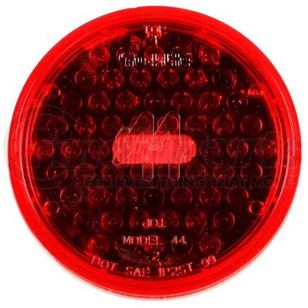 44212R by TRUCK-LITE - Super 44 Strobe Light - LED, 42 Diode, Round Red, Grommet Mount, 12V