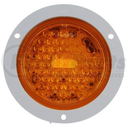 44213Y by TRUCK-LITE - Super 44 Strobe Light - LED, 42 Diode, Round Yellow, Flange Mount, 12V