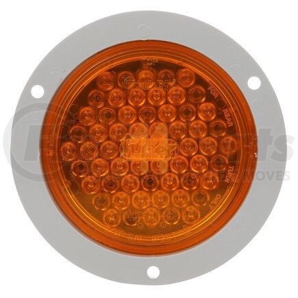 44221Y by TRUCK-LITE - Super 44 Turn Signal Light - LED, Yellow Round Lens, 42 Diode, Flange Mount, 12V