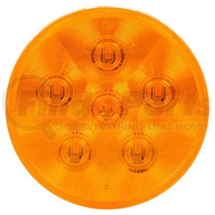 44294Y by TRUCK-LITE - Super 44 Turn Signal / Parking Light - LED, Yellow Round, 6 Diode, Grommet Mount, 12V