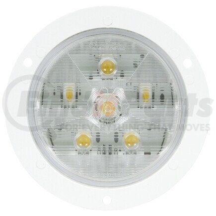 44345C by TRUCK-LITE - Super 44 Back Up Light - LED, Clear Lens, 6 Diode, Round Lens Shape, Flange Mount, 12v