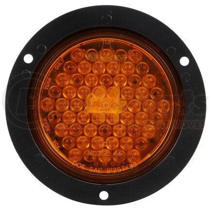 44888Y by TRUCK-LITE - Super 44 Turn Signal Light - LED, Yellow Round Lens, 42 Diode, Flange Mount, 12V