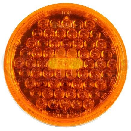 44881Y by TRUCK-LITE - Super 44 Turn Signal Light - LED, Yellow Round Lens, 42 Diode, Grommet Mount, 12V