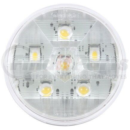 44990C by TRUCK-LITE - Super 44 Back Up Light - LED, Clear Lens, 6 Diode, Round Lens Shape, Grommet Mount, 12v
